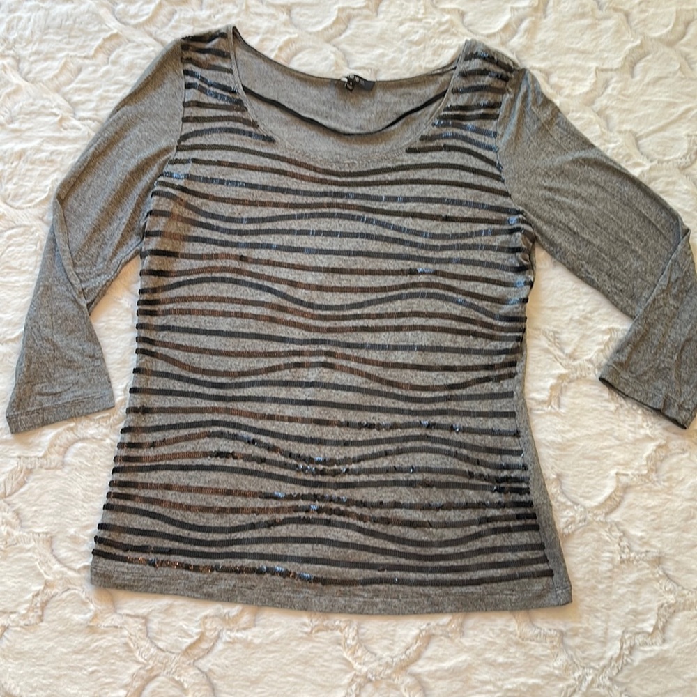 Lafayette 148 3/4 sleeve top size small
